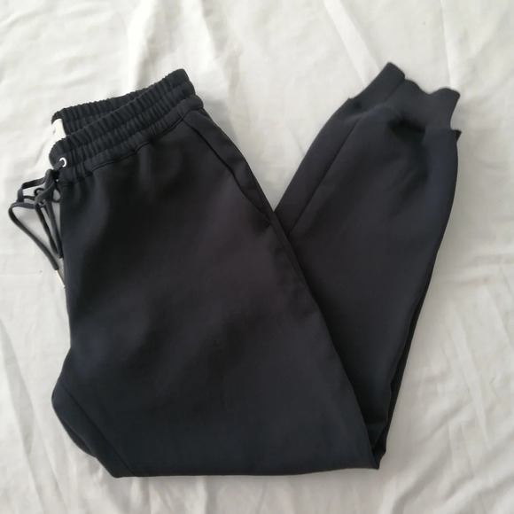 Aritzia Wilfred Crepe Buffon Jogger Pants Dark Gray Neutral Minimal XS - Picture 5 of 16